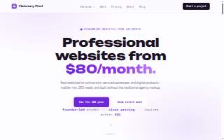 VisionaryPixel - Web Design & Marketing Agency website