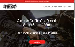 Summit Auto Center website