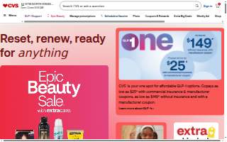 CVS Pharmacy website