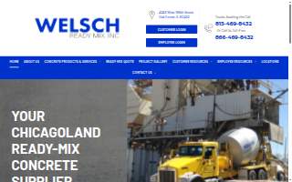 Welsch Ready Mix website