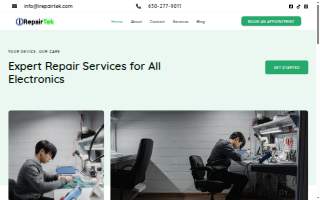 iRepairTek (IT Services, Smartphone, Computer, Consoles and Tablet Repair) website