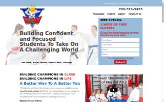 Flying V Martial Arts - La Grange website