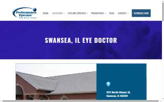 Performance Eyecare website