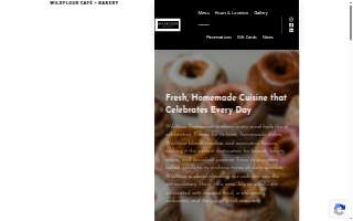 Wildflour Sourdough & Sweets Co. website