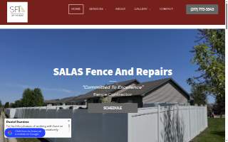 SALAS Fence And Repairs website