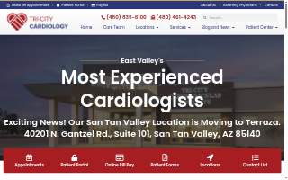 Tri-City Cardiology Care, PLLC website