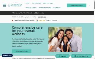 Champaign Dental Group website
