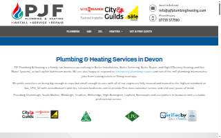 PJF Plumbing & Heating website