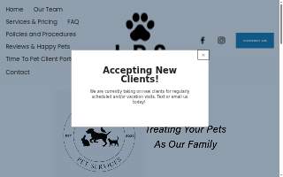 Lakeshore Pet Services LLC website