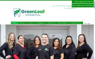 Greenleaf Orthodontics website