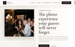 You Will Never Forget It - Photo Booth & 360 website