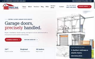 Precise Garage Door Repair website