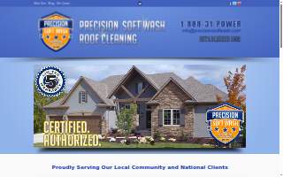 Precision Softwash and Pressure Washing website