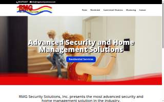 RMG Security Solutions website