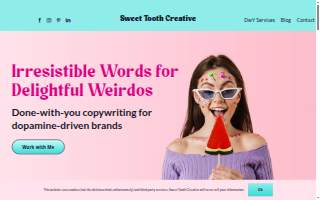 Sweet Tooth Creative website