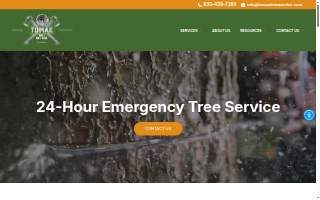 Tomax Tree Service website