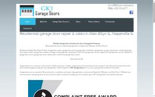 GK1 GARAGE DOORS website