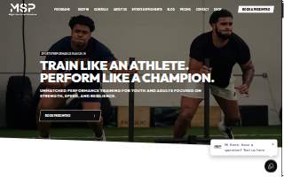 Major Sports Performance Wheaton website
