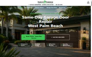 Green Garage Door Repair website