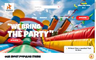 Inflatafun Rentals website
