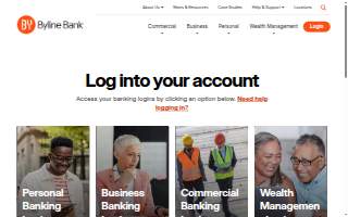 Byline Bank website