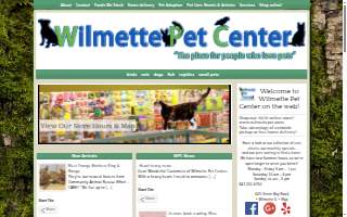 Wilmette Pet Center LLC website