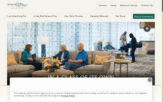Belmont Village Senior Living Glenview website