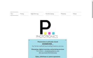 Phototronics Inc website
