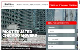 Advanced Moving & Storage website