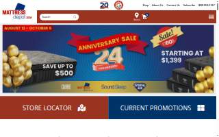 Mattress Firm Alton website
