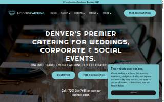 Modern Catering website