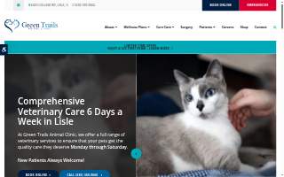 Green Trails Animal Clinic website