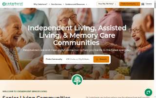 Cedarhurst Senior Living of Naperville website