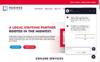 Hughes Recruiting & Consulting website