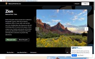 Zion View Driving School website