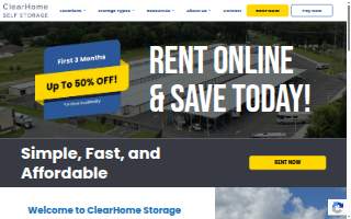 ClearHome Self Storage website