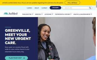 AnMed Therapy - Pediatrics website