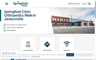 Springfield Clinic Orthopedics Walk-In Jacksonville website