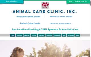 Animal Care Clinic Inc website