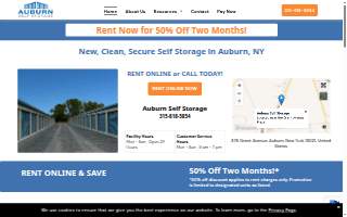 Auburn Self Storage LLC website