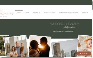 Natalie McIntire Photography website