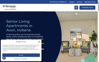 Harmony at Avon website