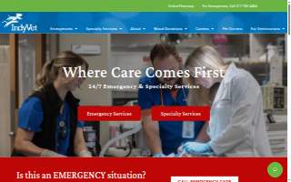 IndyVet Emergency & Specialty Hospital website