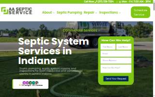 AA Septic Service Inc website
