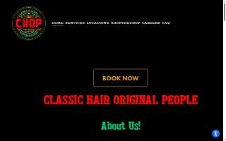Chop Shop Barbershop website