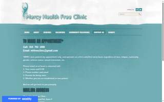Mercy Health Free Clinic website