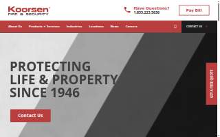 Koorsen Fire & Security website