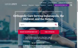 OrthoIndy Brownsburg Physical Therapy website