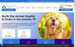 North Star Animal Hospital website