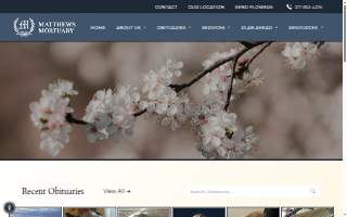 Matthews Mortuary website